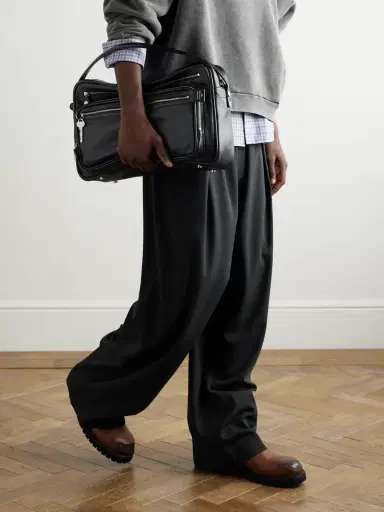 Acne Studios Camero Camera Medium Embellished Textured-Leather Tote Bag - Men | Thumbnail 6