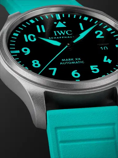 IWC SCHAFFHAUSEN Mercedes-AMG PETRONAS Formula One™ Team Pilot's Mark XX Automatic 40mm Titanium and Rubber Watch, Ref. No. IW328210 - Men | Thumbnail 5 IWC SCHAFFHAUSEN Mercedes-AMG PETRONAS Formula One™ Team Pilot's Mark XX Automatic 40mm Titanium and Rubber Watch, Ref. No. IW328210 - Men | Thumbnail 5