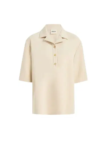 Khaite Loucin Top In Ivory Glow | Thumbnail 1 Khaite Loucin Top In Ivory Glow | Thumbnail 1