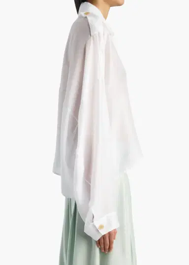 Khaite Bodine Top In Chalk | Thumbnail 6 Khaite Bodine Top In Chalk | Thumbnail 6