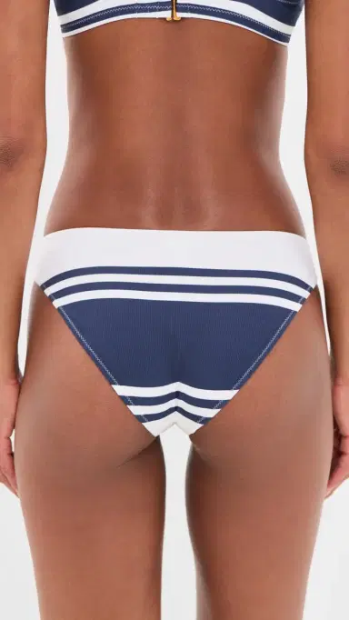 Lemlem Meron Brief Bikini Bottoms Ayele Navy L | Thumbnail 3