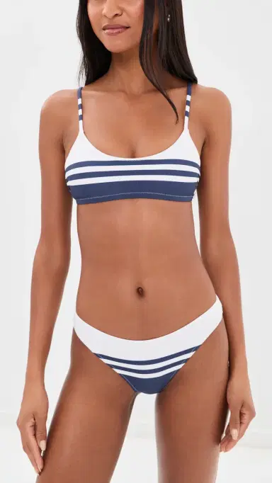 Lemlem Meron Brief Bikini Bottoms Ayele Navy L | Thumbnail 4