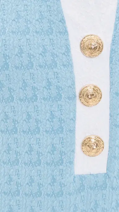 L'Agence Natalya Colorblock Chic Collared One Piece Powder Blue L | Thumbnail 6