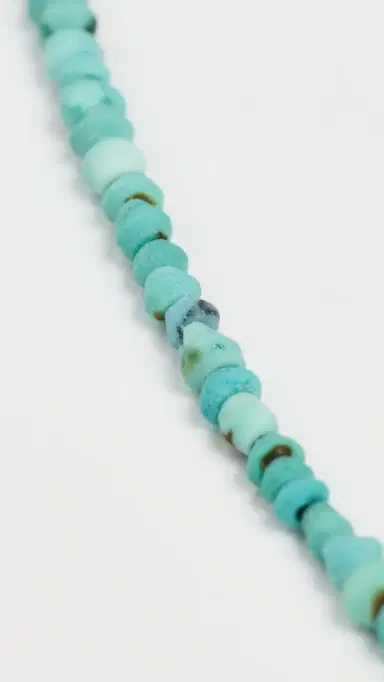SHASHI Aisha Gemstone Necklace in Turquoise Turquoise One Size | Thumbnail 4