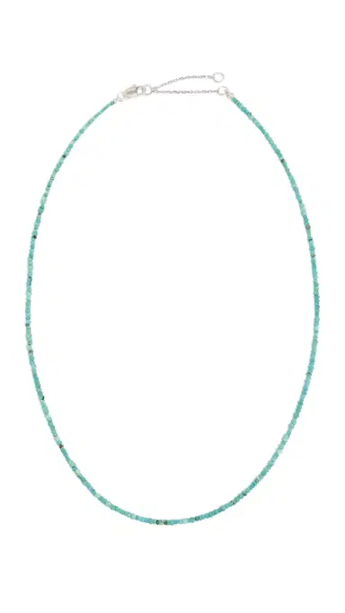 SHASHI Aisha Gemstone Necklace in Turquoise Turquoise One Size | Thumbnail 5
