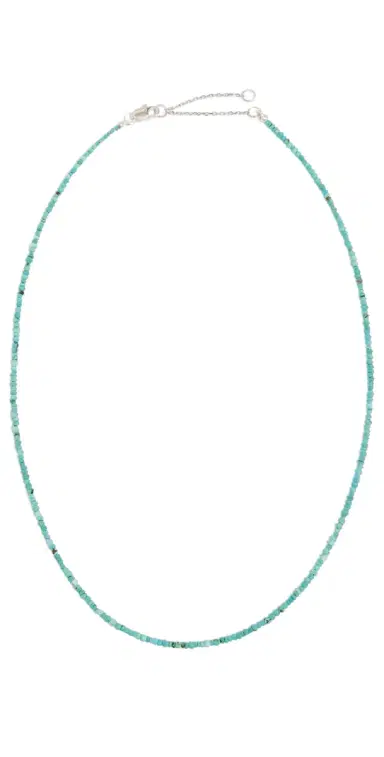 SHASHI Aisha Gemstone Necklace in Turquoise Turquoise One Size | Thumbnail 1