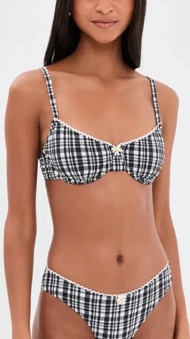 Solid & Striped The Daphne Bikini Top Noir M | Thumbnail 2