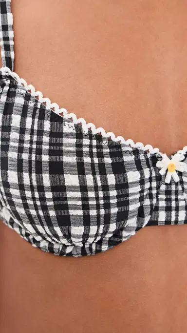 Solid & Striped The Daphne Bikini Top Noir M | Thumbnail 6