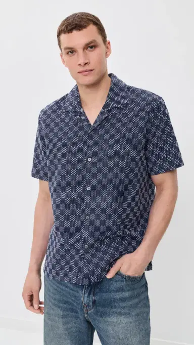 RAILS Kin Button Down hirt Navy ashiko | Thumbnail 2 RAILS Kin Button Down hirt Navy ashiko | Thumbnail 2