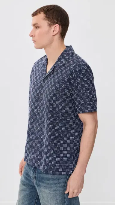 RAILS Kin Button Down hirt Navy ashiko | Thumbnail 4 RAILS Kin Button Down hirt Navy ashiko | Thumbnail 4