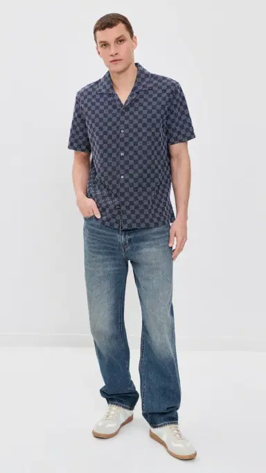 RAILS Kin Button Down hirt Navy ashiko | Thumbnail 5 RAILS Kin Button Down hirt Navy ashiko | Thumbnail 5
