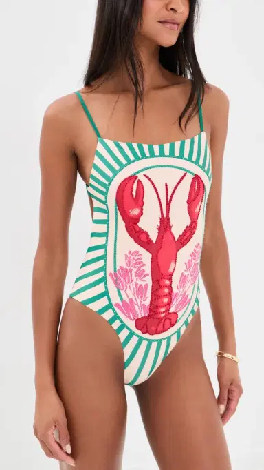 Agua Bendita Valmy Hand Embroidered One Piece ulticolor | Thumbnail 2