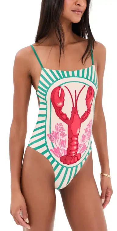 Agua Bendita Valmy Hand Embroidered One Piece ulticolor | Thumbnail 1