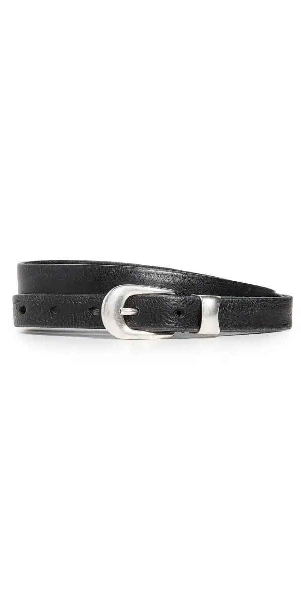 Our Legacy Leather Belt Black Leather