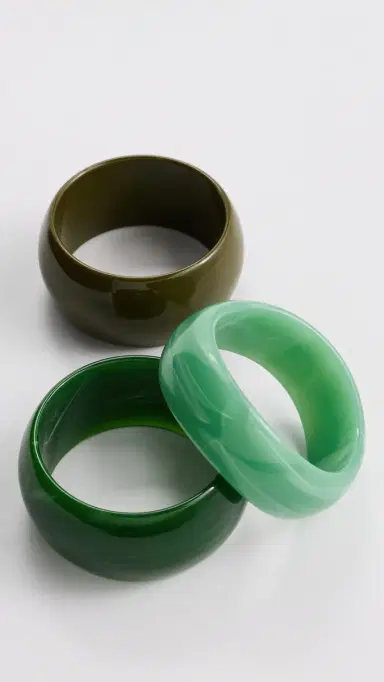 By Adina Eden Gradient Resin Bangle Set | Thumbnail 4