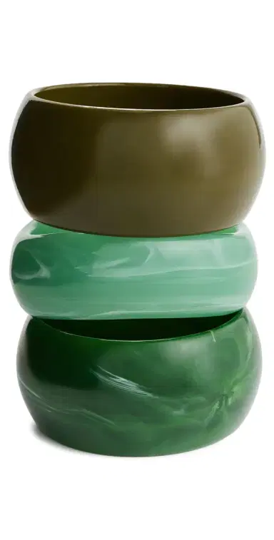 By Adina Eden Gradient Resin Bangle Set | Thumbnail 1