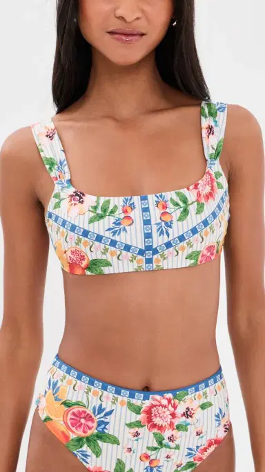 Agua Bendita Sele Basket Bikini Top Multicolor M | Thumbnail 2