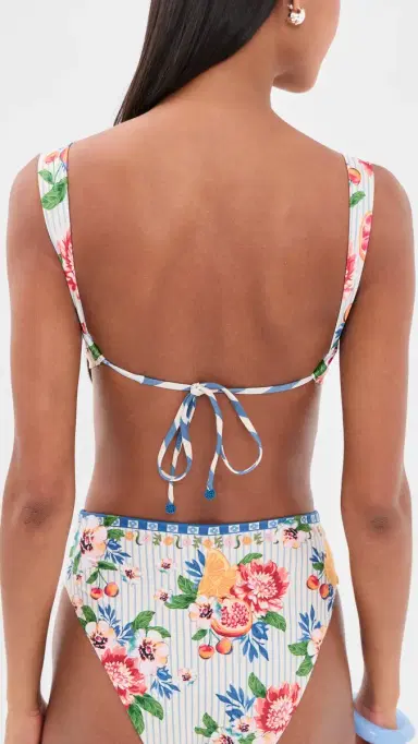 Agua Bendita Sele Basket Bikini Top Multicolor M | Thumbnail 3