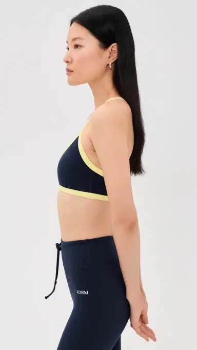 FORM V Neck Bra Navy/Lemon XS | Thumbnail 4
