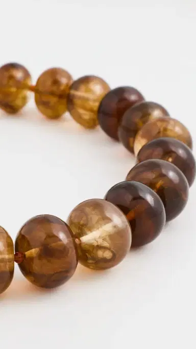 BaubleBar Joan Semi-Precious Necklace Brown One Size | Thumbnail 4