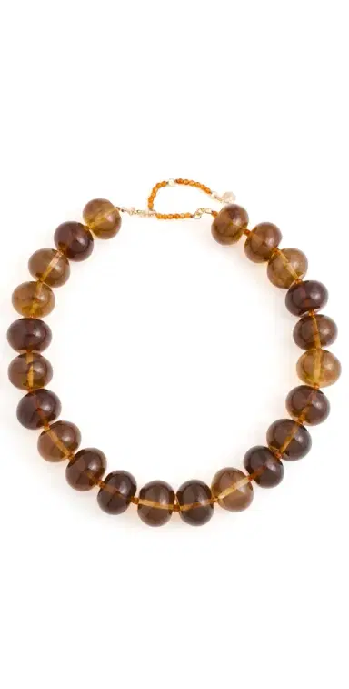BaubleBar Joan Semi-Precious Necklace Brown One Size | Thumbnail 1