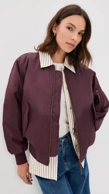 Anine Bing Leon Bomber Jacket Fig L | Thumbnail 2 Anine Bing Leon Bomber Jacket Fig L | Thumbnail 2