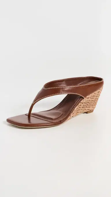 Simkhai Hazel Leather Wedge Sandals | Thumbnail 2 Simkhai Hazel Leather Wedge Sandals | Thumbnail 2