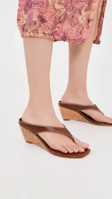 Simkhai Hazel Leather Wedge Sandals | Thumbnail 3 Simkhai Hazel Leather Wedge Sandals | Thumbnail 3