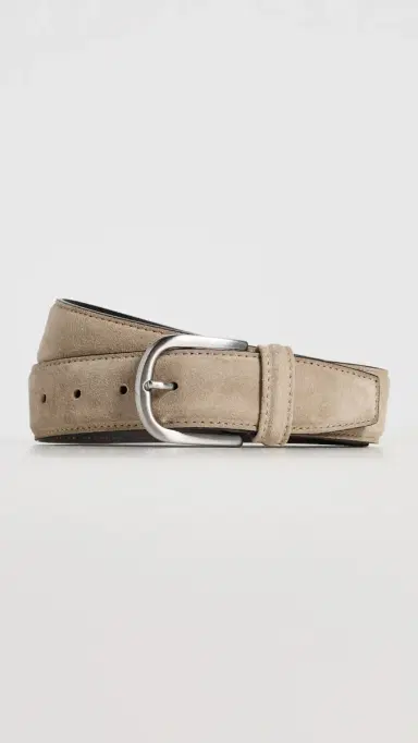 Anderson's Suede Belt Tan F1 | Thumbnail 2