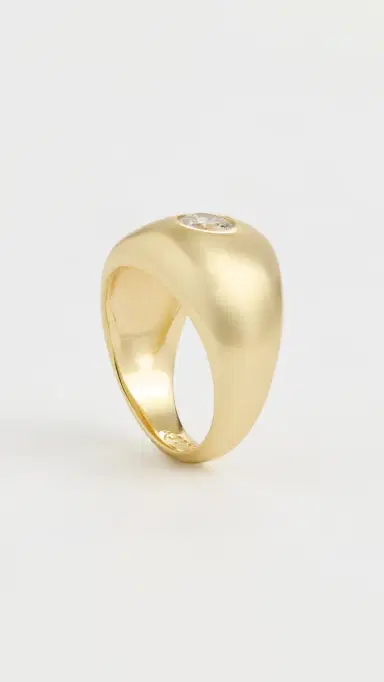 Galley Los Angeles Kelsey Pinky Ring Sterling Silver Plated/Gold | Thumbnail 4