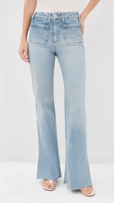 PAIGE Sofia Braided Patch Pocket Jeans Montebello | Thumbnail 2 PAIGE Sofia Braided Patch Pocket Jeans Montebello | Thumbnail 2