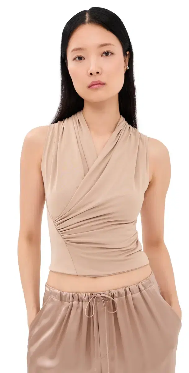 Danika High Wrap Tank Dune
