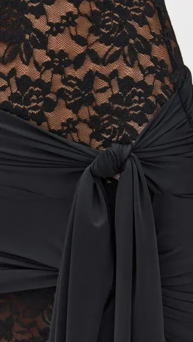 LIONESS idnight Mini Dress Onyx | Thumbnail 6