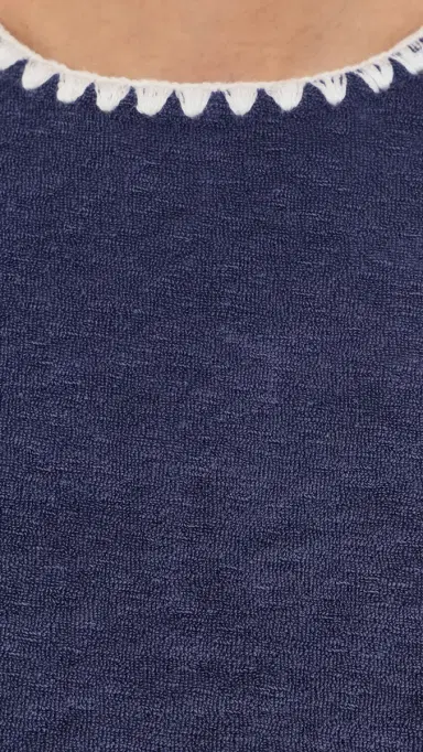 Marine Layer Towel Terry Shell Tank Deep Cobalt L | Thumbnail 6 Marine Layer Towel Terry Shell Tank Deep Cobalt L | Thumbnail 6