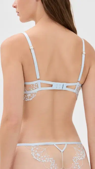 Bluebella Marisa Embroidered Sheer Panty Ice Water Blue/Sheer M | Thumbnail 3