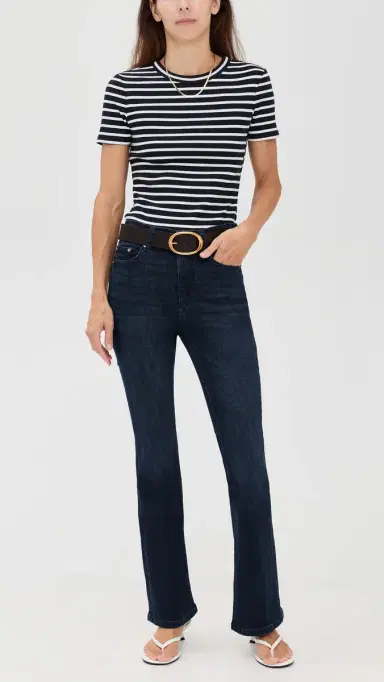 DL1961 Bridget Bootcut Petite High Rise Instasculpt Jeans Mediterranean (DL Airbrushed) 29 | Thumbnail 5