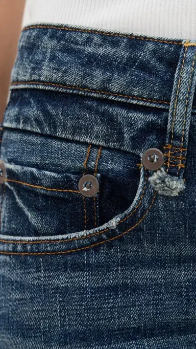R13 Overflow Boy Flare Mire Blue Stretch | Thumbnail 6