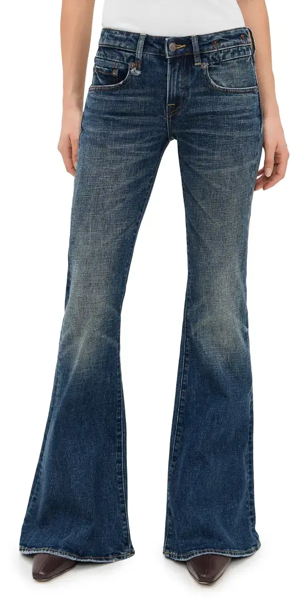 Overflow Boy Flare Mire Blue Stretch