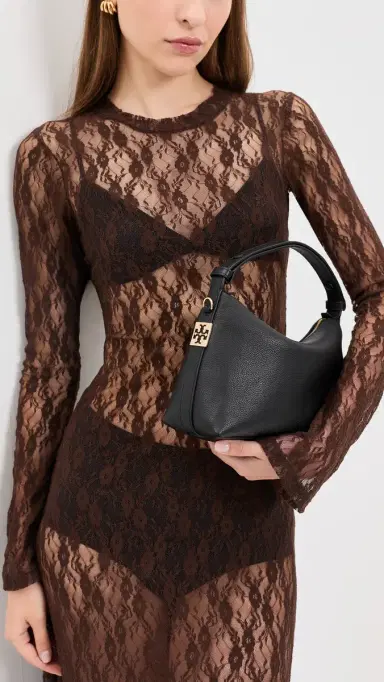 Tory Burch Mellow Shoulder Bag Black One Size | Thumbnail 3