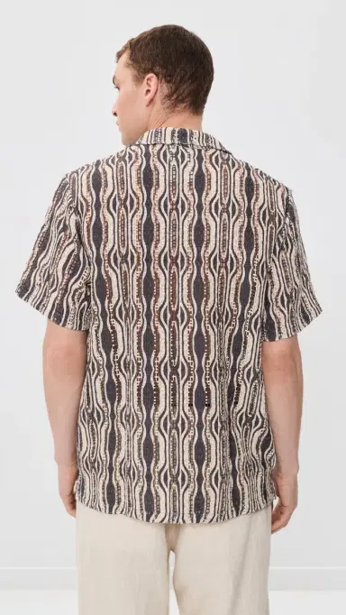OAS Zefi Cuba Shirt Dark Blue | Thumbnail 3