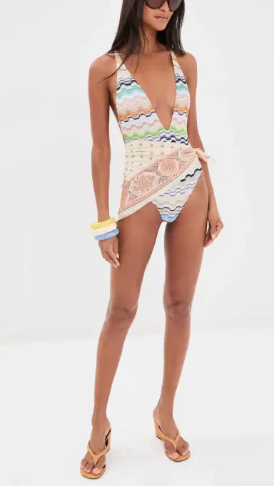 Missoni Chevron Pattern One Piece | Thumbnail 5 Missoni Chevron Pattern One Piece | Thumbnail 5