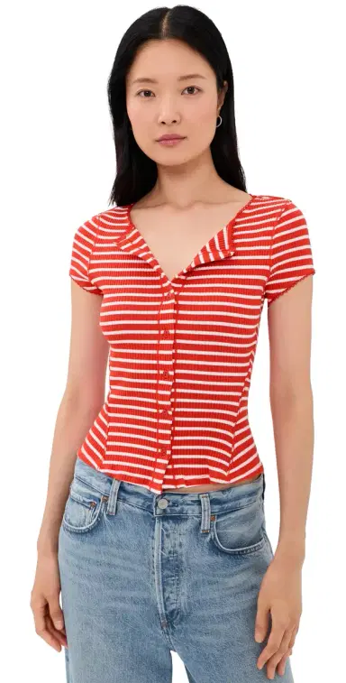 Free People Most Wanted Striped Cardigan | Thumbnail 1