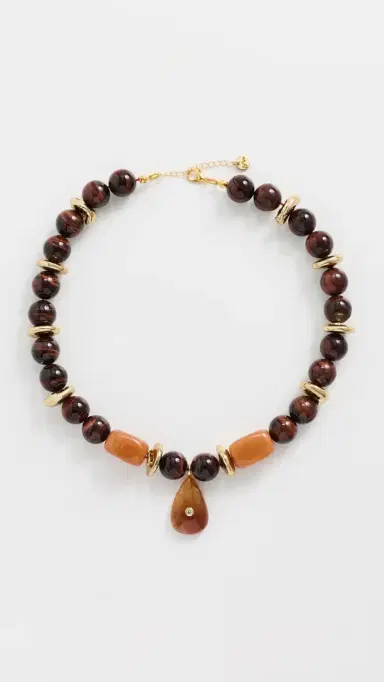 Maison Irem Amber Glow Necklace Brown One Size | Thumbnail 2