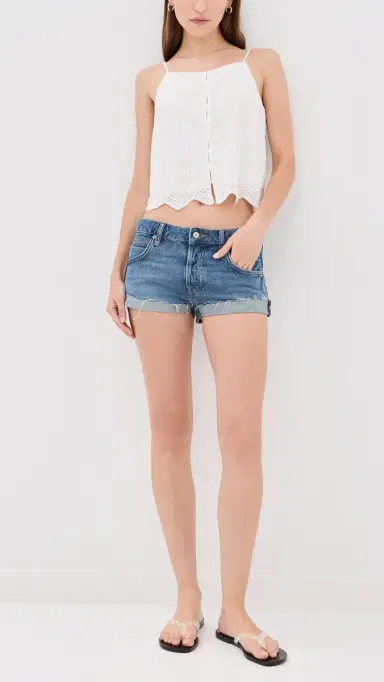 Free People Cali Cuffed Denim Shorts Mulholland | Thumbnail 5 Free People Cali Cuffed Denim Shorts Mulholland | Thumbnail 5