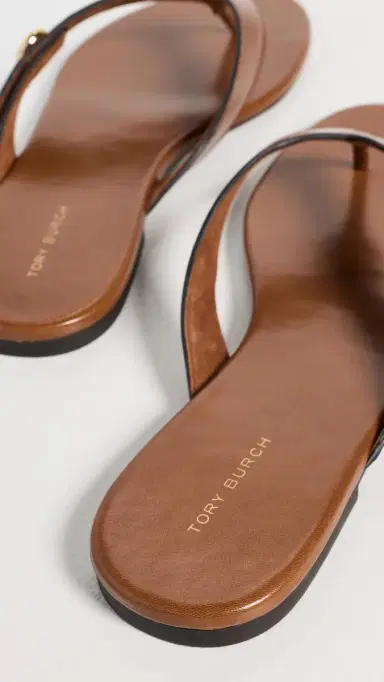 Tory Burch Romy Sandals Classic Cuoio | Thumbnail 4