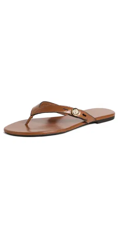 Tory Burch Romy Sandals Classic Cuoio | Thumbnail 1