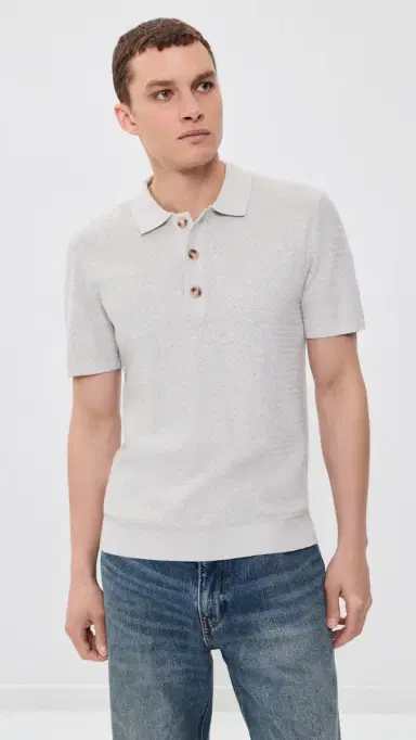 RAILS Nathan Polo Heather Grey L | Thumbnail 2