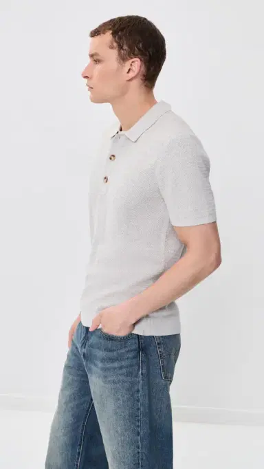 RAILS Nathan Polo Heather Grey L | Thumbnail 4