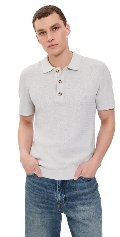 RAILS Nathan Polo Heather Grey L | Thumbnail 1