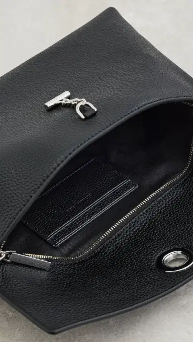 Veronica Beard Anchor Clutch Black One Size | Thumbnail 6